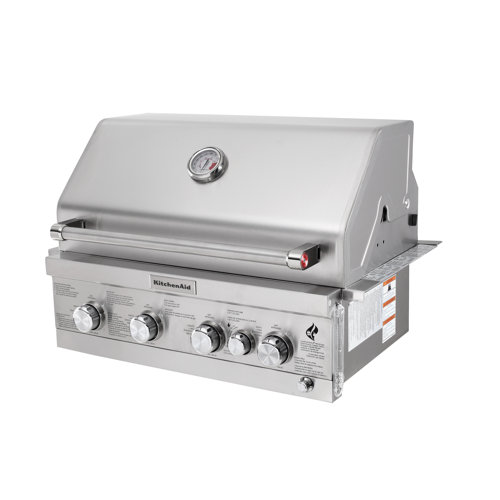 Kitchenaid 4 Burner BuiltIn Liquid Propane 61000 BTU Gas Grill & Reviews Wayfair